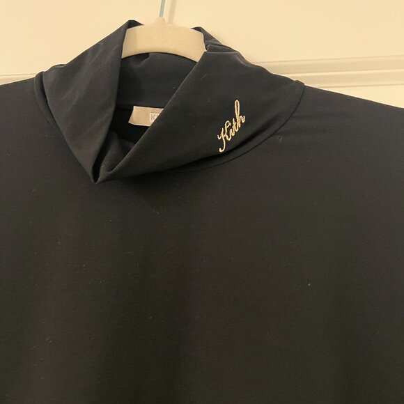 Kith Black Bodysuit Turtleneck Long Sleeve, NEW - Picture 2 of 5